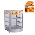 Electric Heating Cooked Food Warmer Display Tray Glass Insulation Cabinet Showcase Commercial
