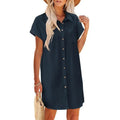 Custom Girls Linen Cotton Straight Waist A-Line Dress Shorts Sleeve Mini Skirt Women's Elegant Skirts