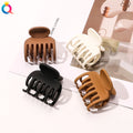 QIYUE Matte Mini Plastic Hair Claw Clip Hair Accessories for Kids and Children