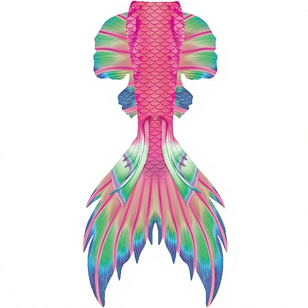 Women's Plus Size Mermaid Tail Mono Fins Bikini 2-Piece Set Print Spandex/Polyester Quick Dry Eco-Friendly Sonoki
