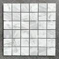 Calacatta White Natural Marble Stone Mosaic Irregular Wall Tiles for Home Decoration with Good Price