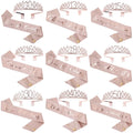 10 16 20 30 40 50 60TH Party Favor Birthday Party Supplies Birthday Girl Sash and Rhinestone Tiara Set Birthday Crown and Sash