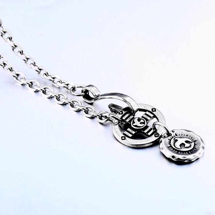SS8-BN1042 Steel Soldier Three-Piece Minimalist Chain Titanium Steel Men Necklace Set Jewelry