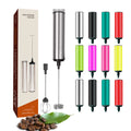 Hot Sale Handheld Battery Operated Travel Milk Coffee Frother Blender With 2 Stainless Steel Whisks for Hot Chocolate