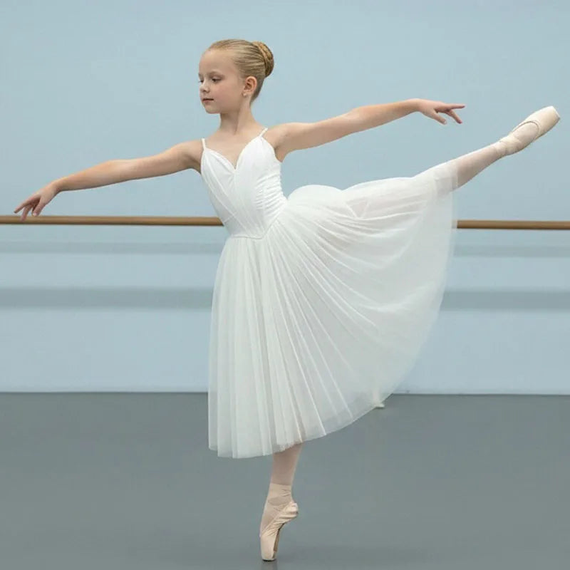 Professional Adult and Children's Performance Dress Romantic Ballet Tutu Long Black Red Skirt for Ballet Shows