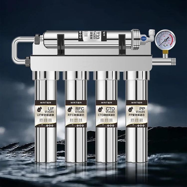 Electric Ultrafiltration Water Purifier Kitchen Clean Home Water Filter 304 Stainless Steel Household Kitchen Purification