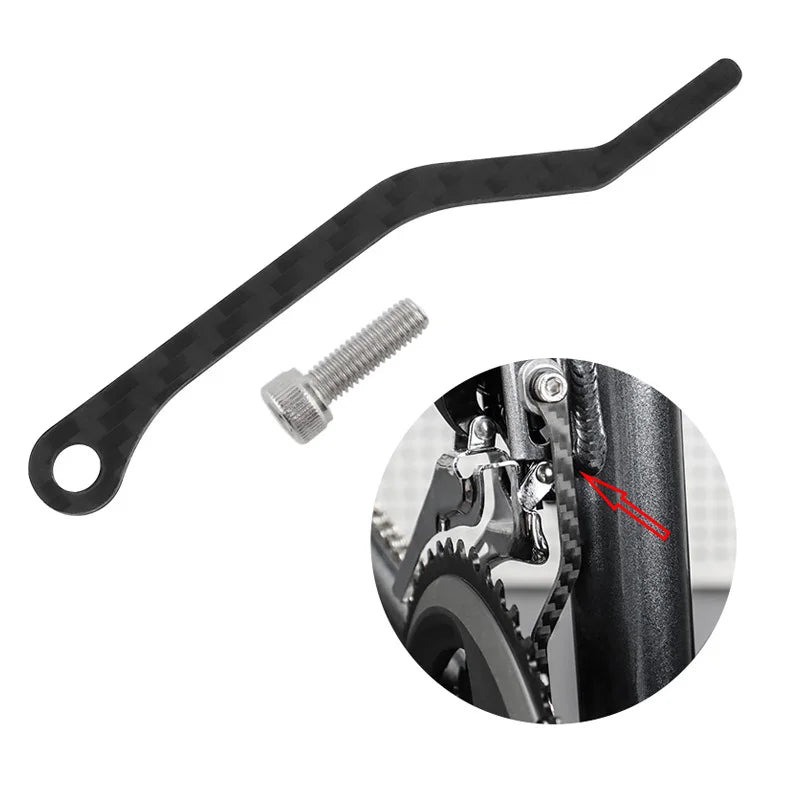 MUQZI Road Bike Chain Drop Catcher Carbon Fiber Chain Guide 34t-50t 36t-52t 39t- 53t Protector