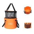 Portable Foldable EVA Mesh Floating Fishing Basket New Design for River Fishing Storage Bucket Bag Accessory