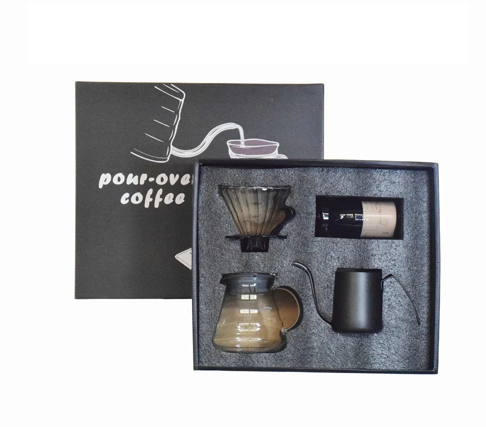 Customizable Logo Handheld Coffee Kettle Set with Good Reputation Durable Tea Infuser for Coffee Lovers