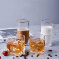 Wholesale Transparent Hammer Grain Glass Juice Whisky Tumbler
