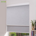 ZSTARR Customized Cordless Double Roller Blinds Modern/Rustic/French Window Styles Waterproof Blackout Features Outdoor Home Use