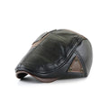 X1701B Wholesale Baseball Cap  PU Leather Baker Hat  Beret Hats Embroidery  Baseball  Cap