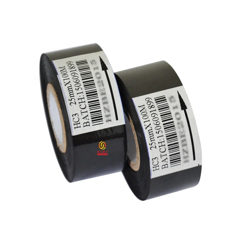 UNIONCODING Hot Coding Ribbon 25mmx100m for HP241B HP241 Automatic Date Coding Machine PVC & PET Material for Plastic Packaging