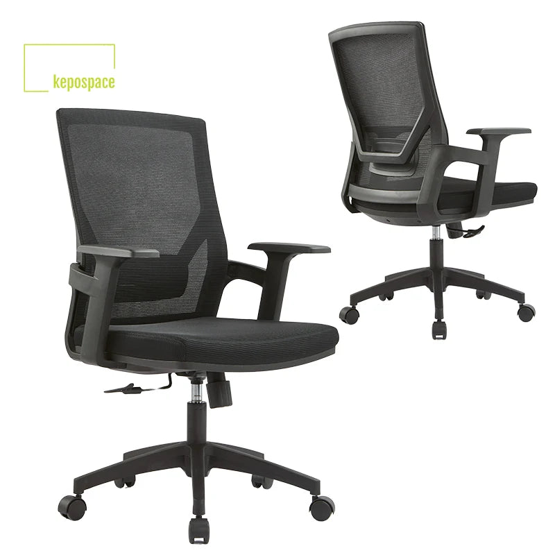 Engineering Bidding Projects Mid-back Mesh Swivel Office Chair Ergonomic Adjustable Armrest Office Chair with Lumbar Support
