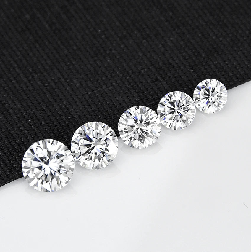 XINGYUE Wholesale Synthetic Moissanite Loose Stones Diamond Melee VVS Round Moissanite for Jewelry