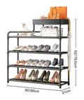 Simple Design Home Shoe Rack Storage Basket Organizer Space Saving Portable Shoe Storage Rack