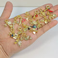 Ilona New Design Necklace/bracelet/earring Pendant Women Copper 18k Fashion Gold Plated Pendants Charms for Jewelry Making