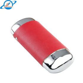 Xinhe Luxury Fancy Eye Glasses case Genuine Leather Glasses Leather Optical Gold Red Glasses case
