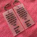 Best Quality Transparent PVC Soft Rubber Hangtag3D Embossed Letters clear PVC Swing Tag With Metal Ballchain