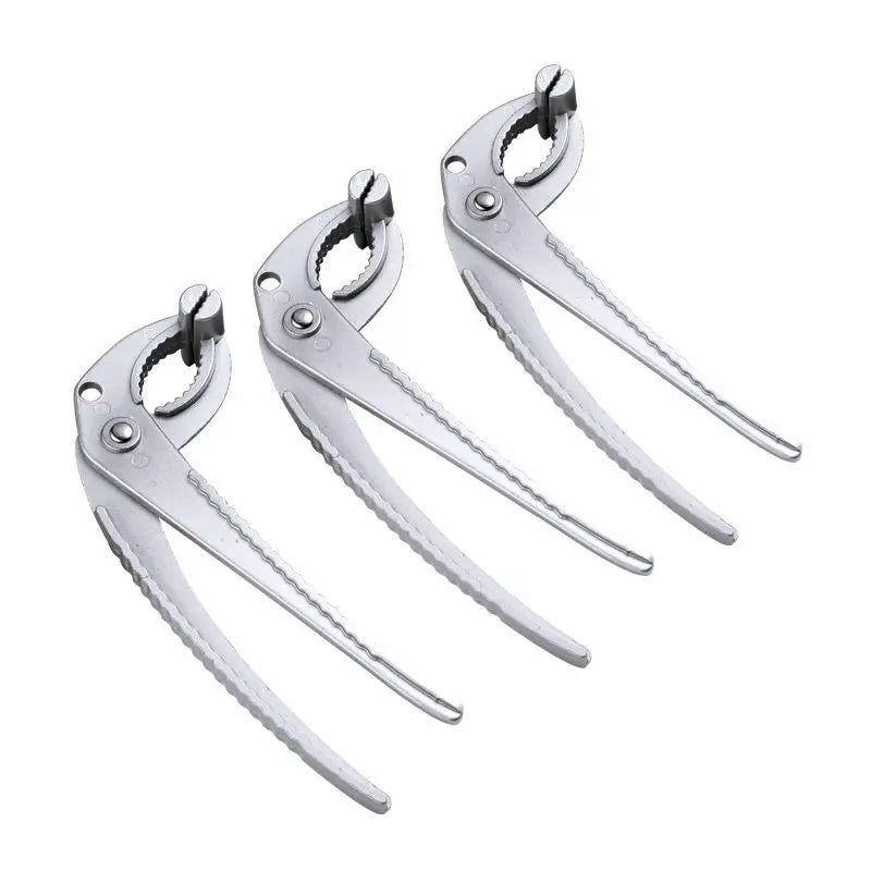 Universal Non-Slip Durable Metal Kitchen Gadget Set Aluminum Alloy Tray Holder Steamer Grab Clip Bowl Tongs for Home Use