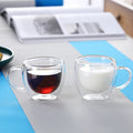 150ml Hot Sale  High Borosilicate Egg Shape  Heat Resistant Double Wall Glass Coffee Cup Glass Tea Cup