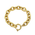 Titanium Steel 18K Gold Plated Geometric Paper Clip Chain Bracelets for Women Imitate Pearl Chains Hip Hop Party Jewelry Gifts