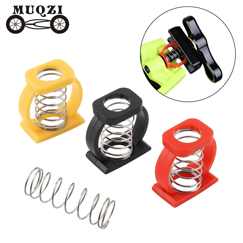 MUQZI Bike Hinge Clamp Parallelizer Spring Easy Free Twist Hinge Lever C Buckle Spring Folding Bicycle Accessories