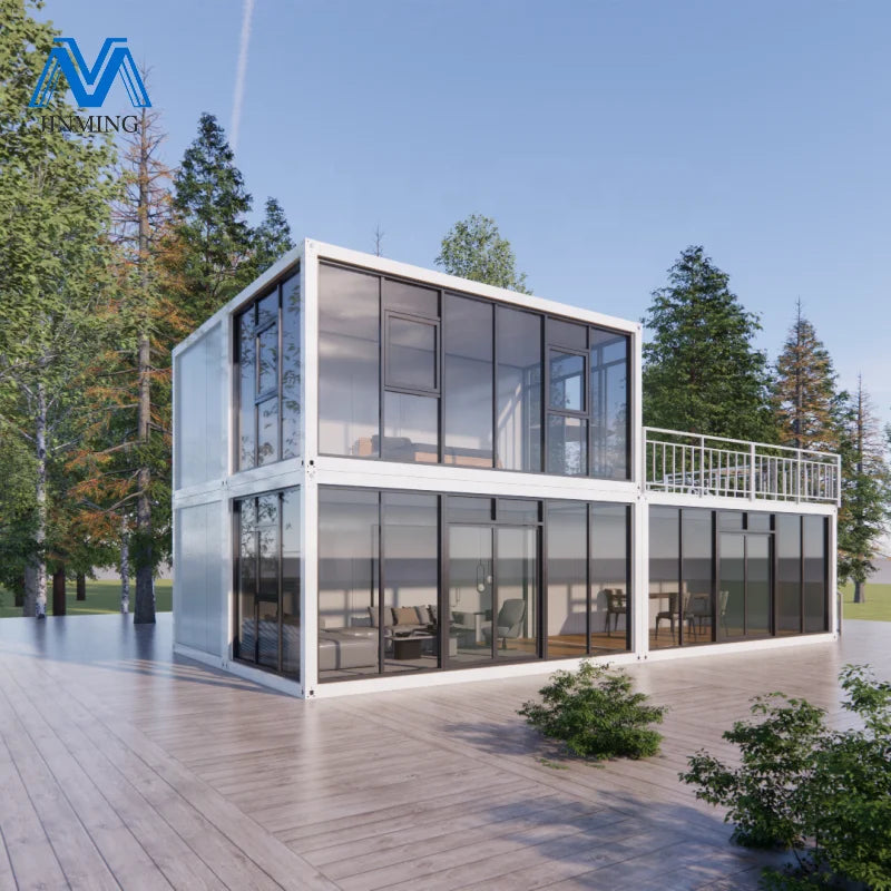 Prefab Houses 3 Bedrooms Luxury Modular Flat Pack Container House Prefab Detachable Tiny House