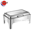 Chafing Dishes Buffet 9L Stainless Steel Buffet Sets Wholesale Factory Price Food Warmer Hydraulic Rectangle Chafing Dish