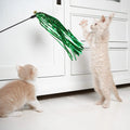Interactive Cat Wand Toy With Tassels Worms Cat Stick Toy Colorful Catcher Pet Teaser Toy for Cat Kitten Training Exerciser