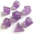 Custom Round Corner Soft Edge Polyhedral Resin Dice Set for Dungeons and Dragons Games DND Dice Resin