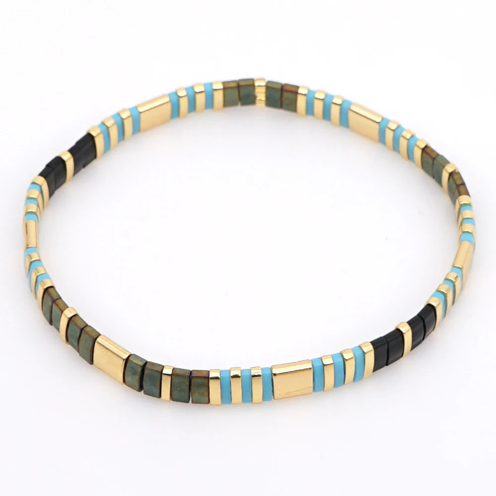 Go2boho Multi Color Charm Bracelete Kids Bracelet Braided Miyuki Bracelet for Unisex