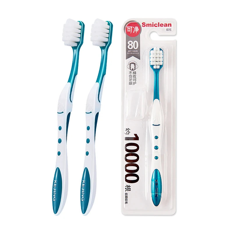 Custom logo Colour Bristles 10000+ ultra Soft Bristles  Eco-friendly OEM Toothbrush