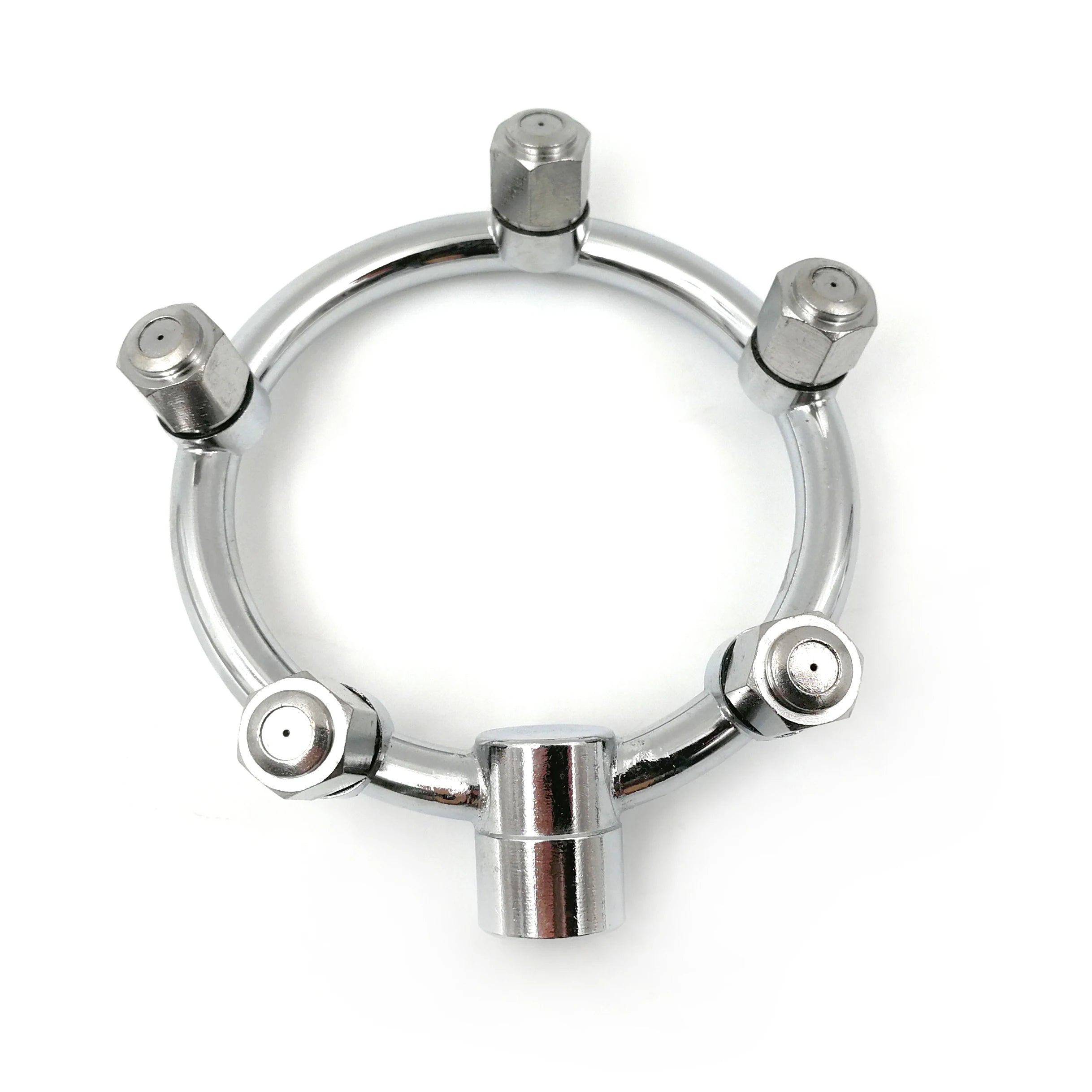 YS Quality Stainless Steel Fan Ring With 5 Nozzle Seats Sprayer Mist Fan Ring Water Mist Sprayer End Ring