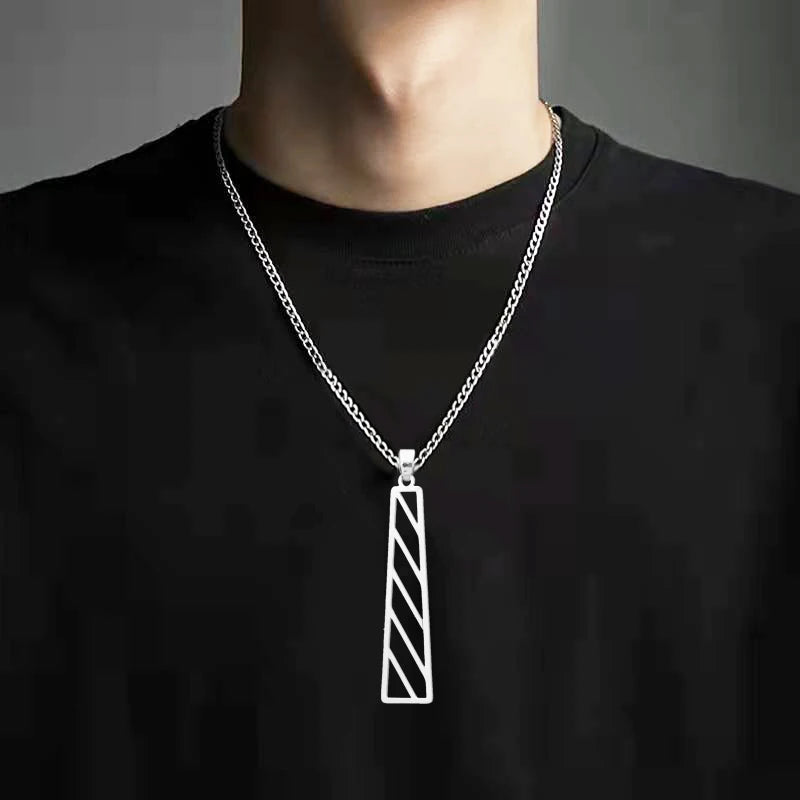 Yiwu Daihe Stainless Steel Geometric Pendant Necklace Can Be Customized Fashion Infinity Pattern Necklace Jeweler