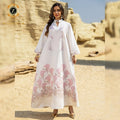 Zaynab Jalabiya Custom Women's Muslim Dress New Designs for Ramadan Eid in Dubai Sweet Style Polyester Abaya with Cotton Accents