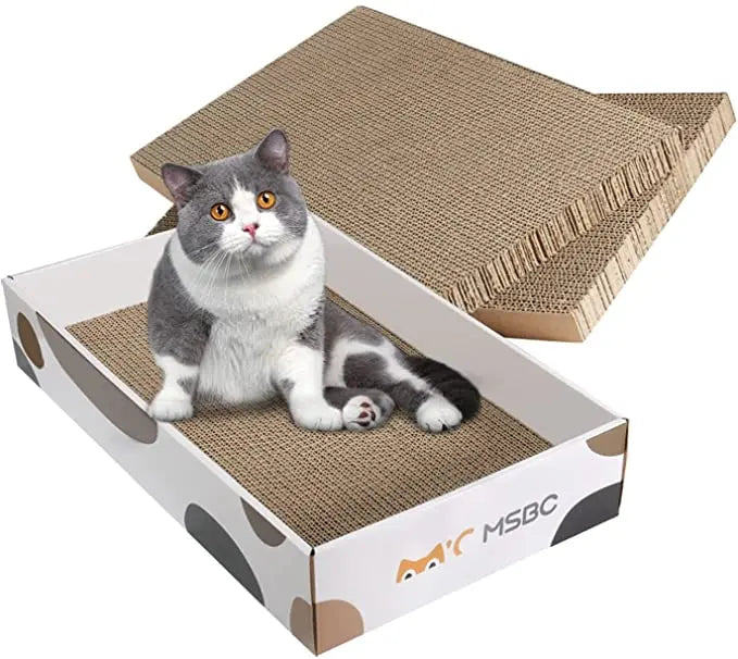 Top Seller Cardboard Cat Scratch Pad Cardboard Cat Tree Box Pet Toys Scratcher Toys Cat House Scratcher Pet Bed