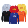 100%Cotton Custom Logo Print T-shirt Round Neck Pullover Blank Plain Sweatshirt Men's Oversize Pullover Hooded Sweatshirt
