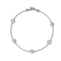 Starsgem 10K Gold Diamond Bracelet 0.3ct 0.5ct CVD HPHT Round Cut Lab Diamond Bracelets