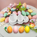 AK 3D Easter Egg Fondant Cake Decorating Silicone Mold Kids DIY Pastry Baking Tool with Bunny Clay Sweet Chocolate Molds