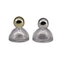 Wholesale New Bottles 30ml Conical Snap-top Portable Perfume Glass Spray Bottle With Colorful Ball Cap