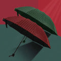 Big Size 10 Ribs Folding Scientific Windproof Lattice Pattern Fashion Cheap Business Umbrella
