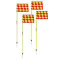 Factory Directly Flags with Logo Custom Print 30*45cm Double Sided Custom Football Soccer Corner Flag With Yellow White PVC Pole
