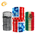 Custom Printed Face Cover Spandex Bandanas Breathable Moisture Wicking Cooling Seamless Neck Gaiter UPF 50+ for Women Men