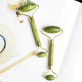 Natural Green Jade Stone Facial Roller & Gua Sha Set Eye Massage & Body Slimming Skin Care Tools Green Jade Roller