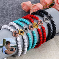 Custom Fashion Jewelry Personalized Gifts Heart Shape Charm Beaded Bracelet Couple Projection Photo Bracelet