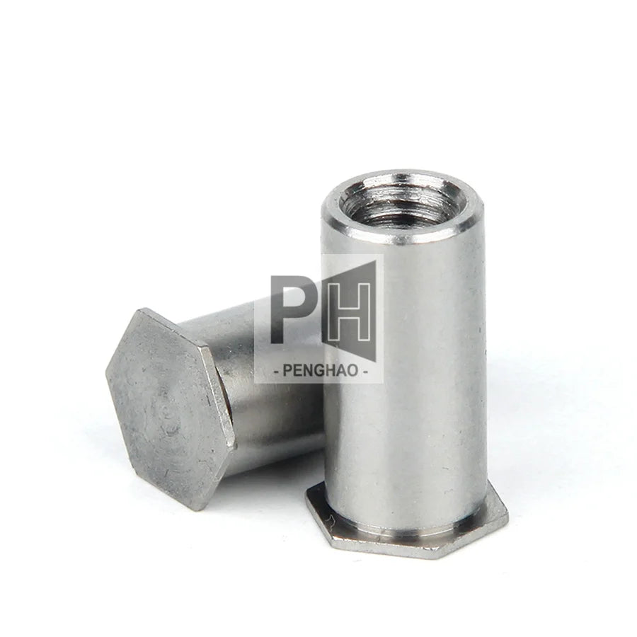 M6 BSOS Self-Clinching Standoff m2~m6 304 Stainless Steel Blind Threaded Standoffs Riveting Stud Press Riveting Standoffs