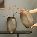 Cheap Price Creative Wave Point Art Decoration Living Room Flower Arrangement Soft Decoration Big Round Glass Vase
