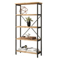 Home Modern Paint Sundry Craft Oven 5 Shelve Display Shelf Steel Wooden Storage Rack