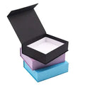 Bespoke Custom Cardboard Gift Box with Flap Lid Magnetic Closure UV Coating Embossing Customized Makeup Ribbon EVA for Cosmetics